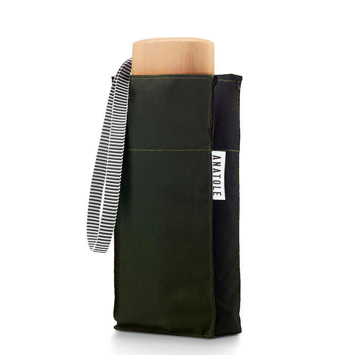 ANATOLE FOLDING COMPACT UMBRELLA -TWO TONE