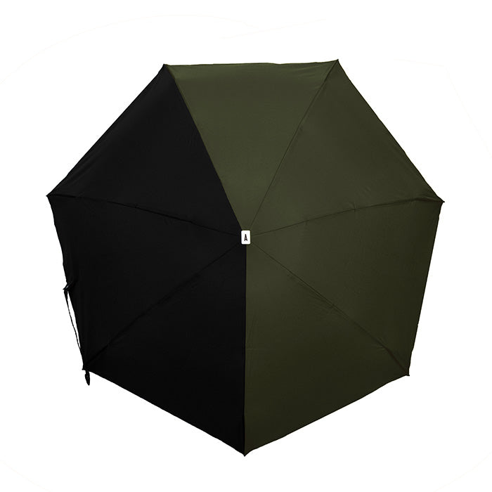 ANATOLE FOLDING COMPACT UMBRELLA -TWO TONE