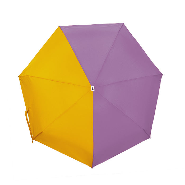 ANATOLE FOLDING COMPACT UMBRELLA -TWO TONE