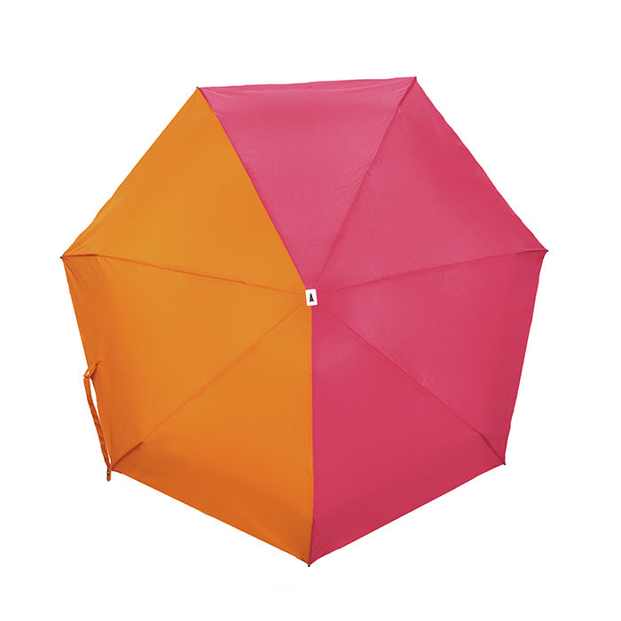 ANATOLE FOLDING COMPACT UMBRELLA -TWO TONE