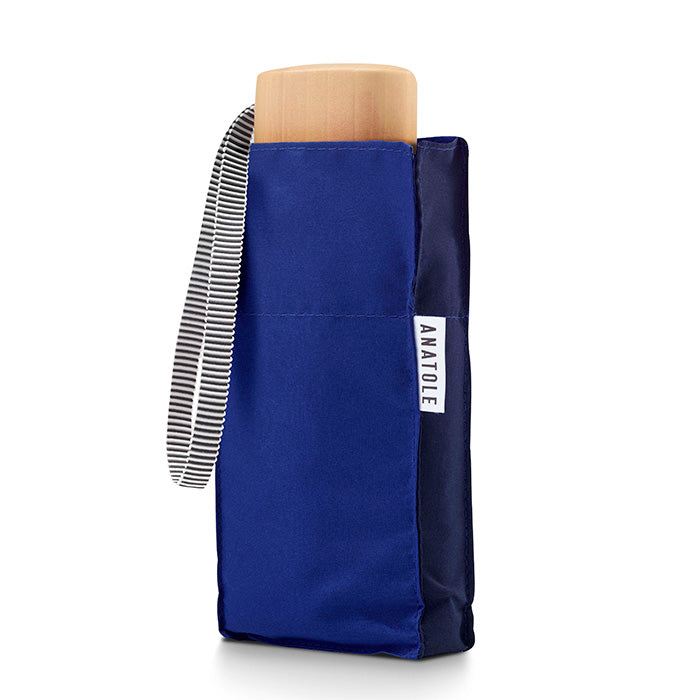 ANATOLE FOLDING COMPACT UMBRELLA -TWO TONE