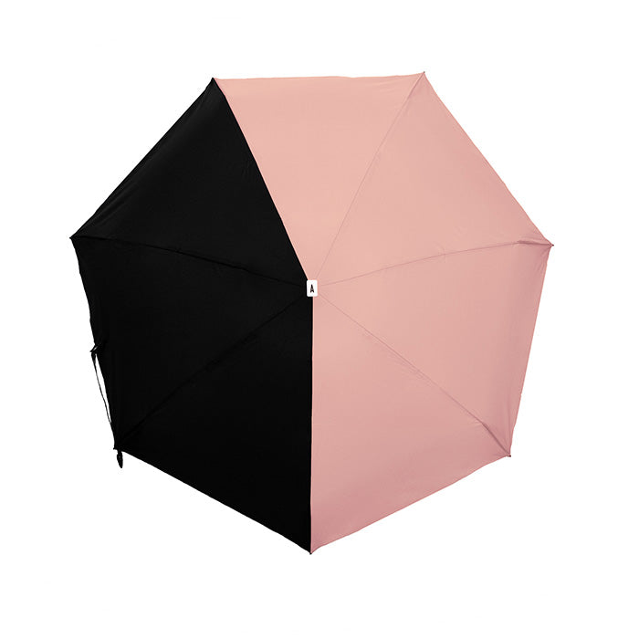 ANATOLE FOLDING COMPACT UMBRELLA -TWO TONE