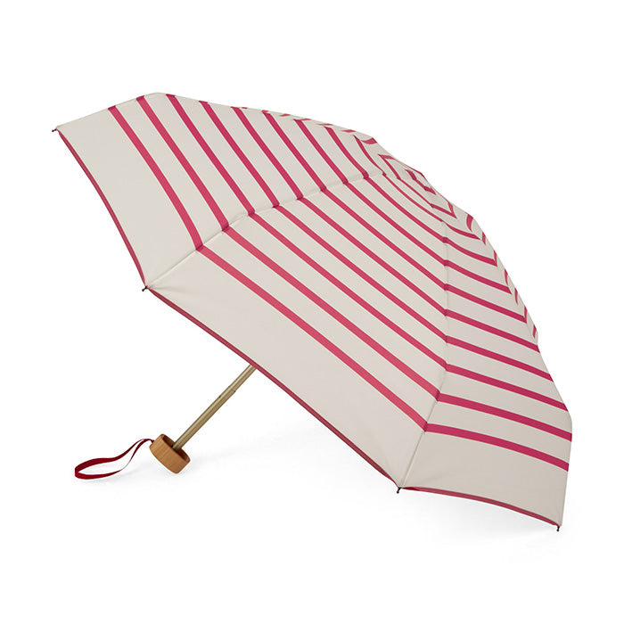 ANATOLE FOLDING COMPACT UMBRELLA -STRIPES