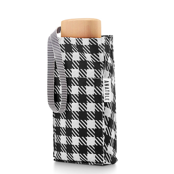 ANATOLE FOLDING COMPACT UMBRELLA -CHECK