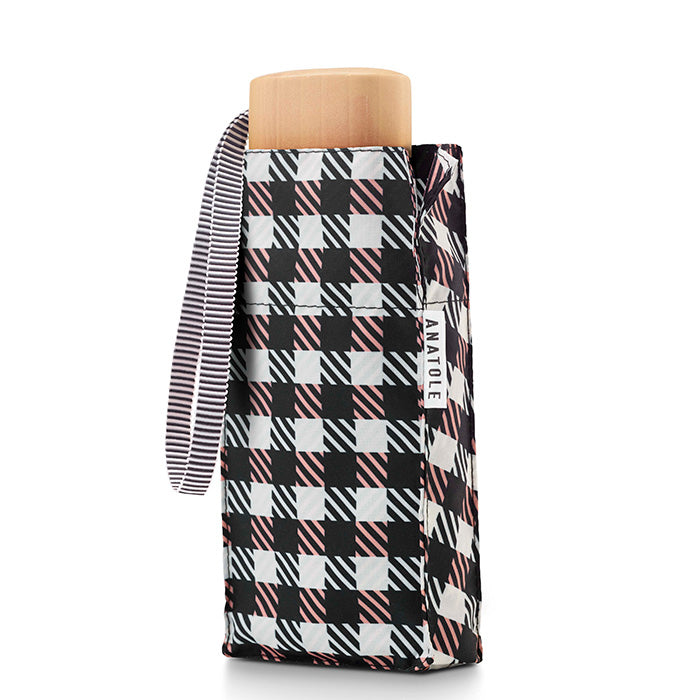 ANATOLE FOLDING COMPACT UMBRELLA -CHECK