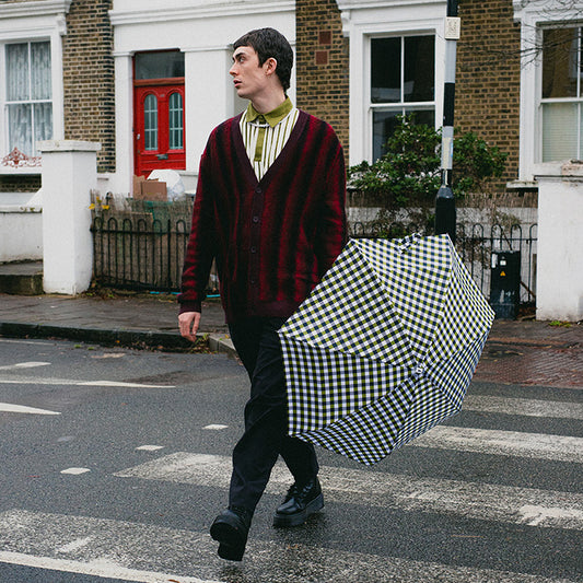 ANATOLE FOLDING COMPACT UMBRELLA -CHECK