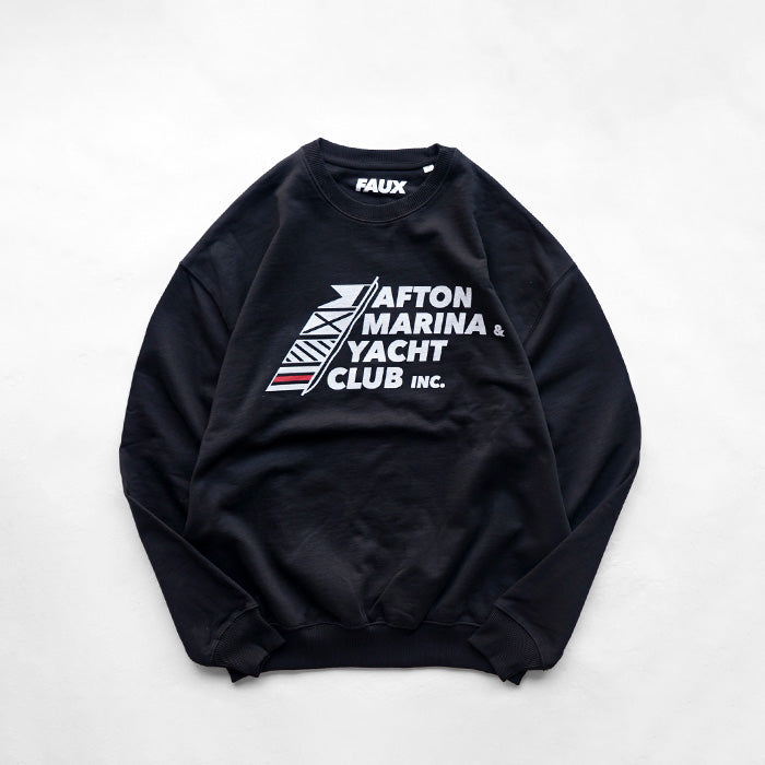 ATELIER AMELOT PRINT SWEAT -BLACK