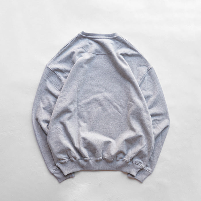 ATELIER AMELOT PRINT SWEAT -HEATHER GREY