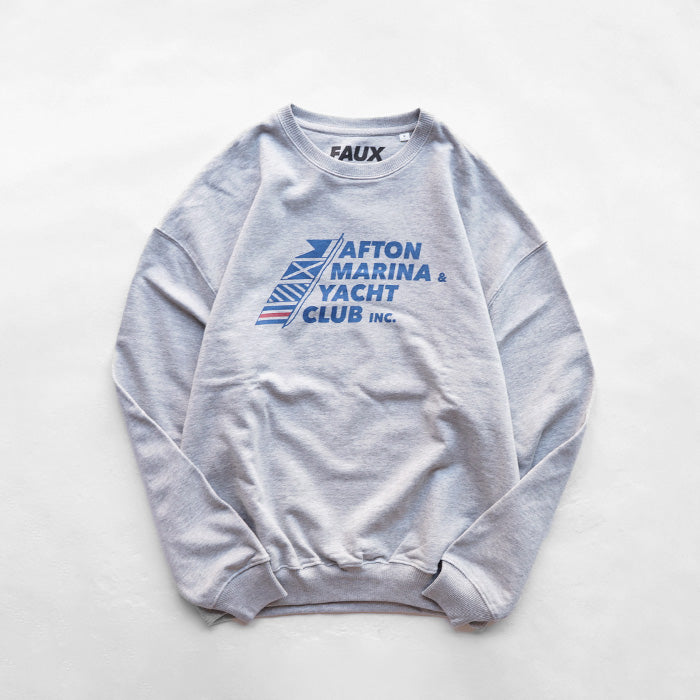 ATELIER AMELOT PRINT SWEAT -HEATHER GREY