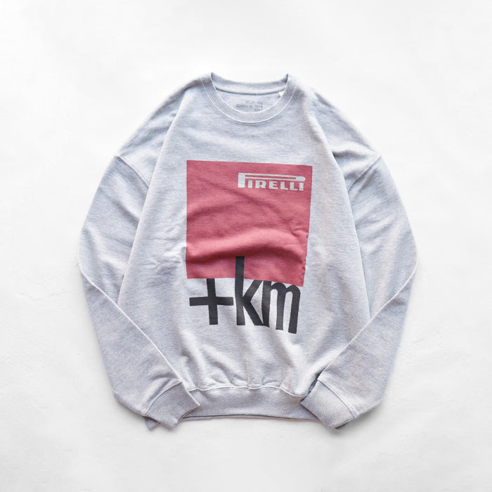 ATELIER AMELOT PRINT SWEAT -HEATHER GREY