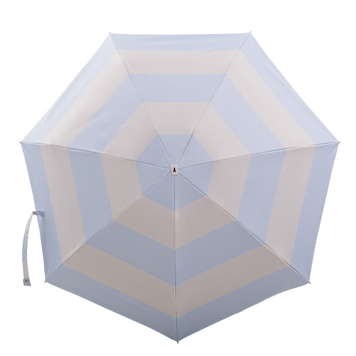 ANATOLE UV PROTECTION FOLDING COMPACT UMBRELLA -LARGE STRIPE