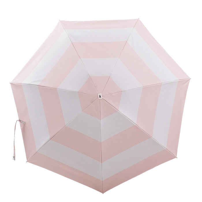 ANATOLE UV PROTECTION FOLDING COMPACT UMBRELLA -LARGE STRIPE