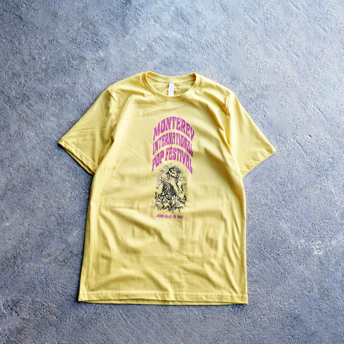 BLUESCENTRIC LTD. EDITION TWO-SIDED MONTEREY INTERNATIONAL POP FESTIVAL T-SHIRT + LINEUP