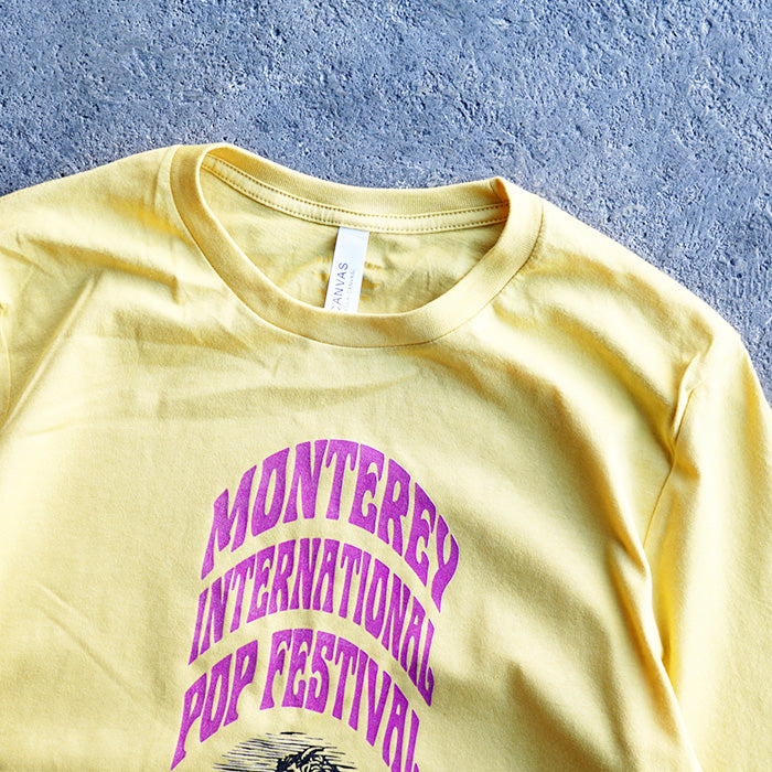 BLUESCENTRIC LTD. EDITION TWO-SIDED MONTEREY INTERNATIONAL POP FESTIVAL T-SHIRT + LINEUP