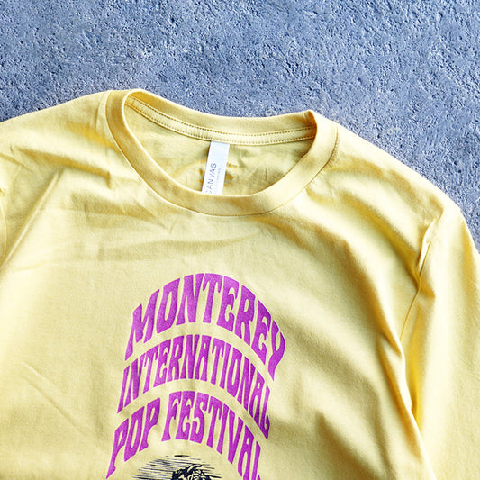 BLUESCENTRIC LTD. EDITION TWO-SIDED MONTEREY INTERNATIONAL POP FESTIVAL T-SHIRT + LINEUP