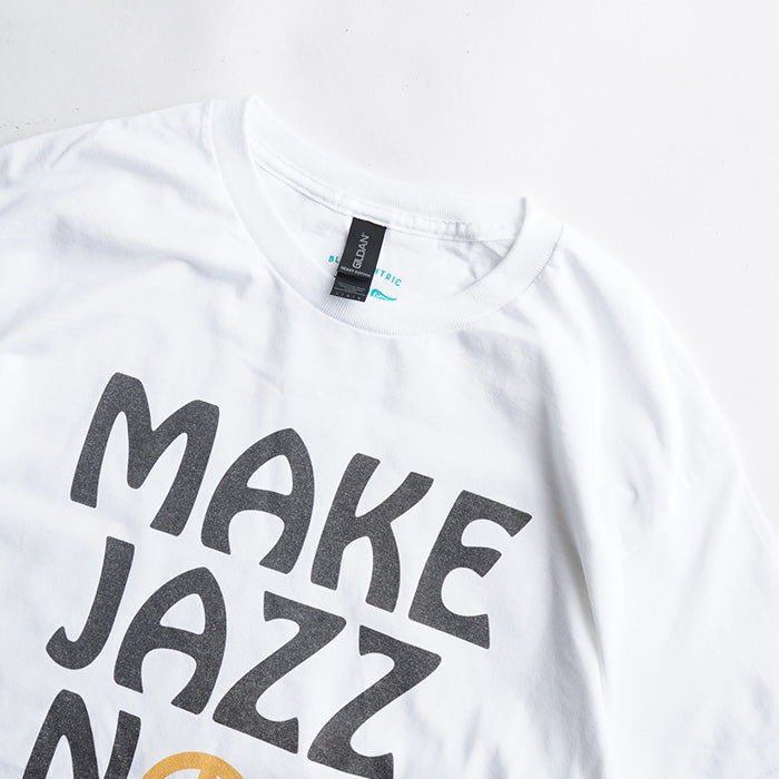 BLUESCENTRIC MAKE JAZZ NOT WAR T-SHIRT