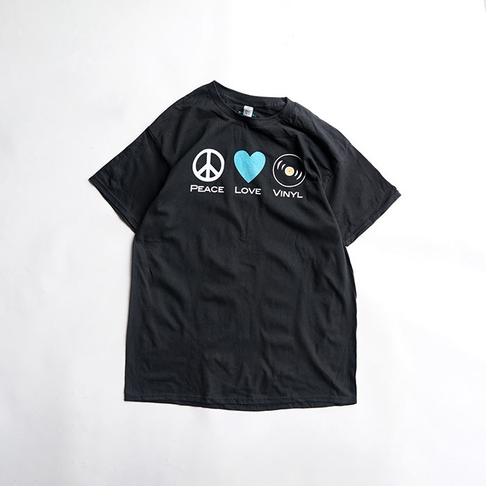 BLUESCENTRIC PEACE LOVE VINYL T-SHIRT