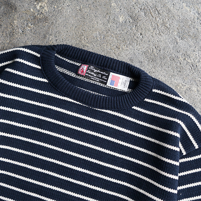 Binghamton Knitting Company Striped Crew