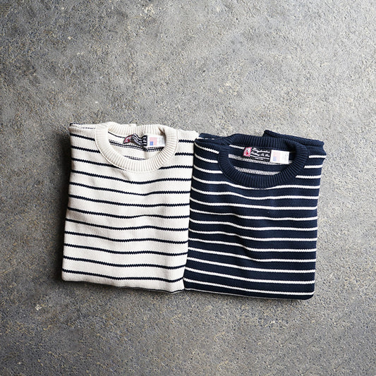 Binghamton Knitting Company Striped Crew