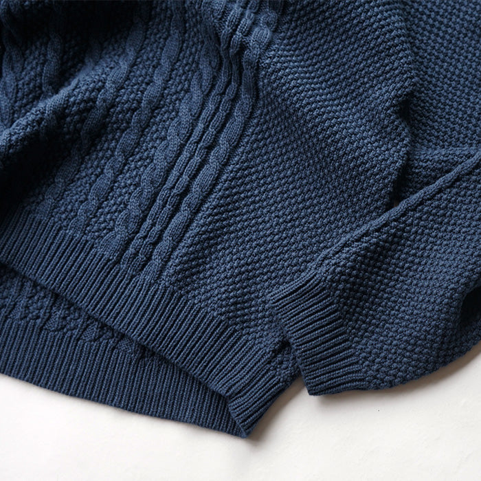 Binghamton Knitting Company Cable Knit Crew
