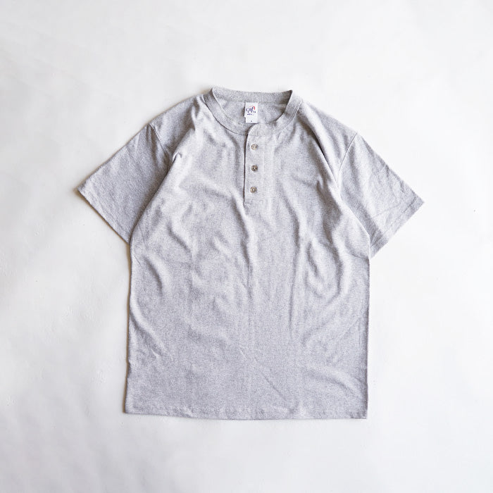 CAL CRU 3BUTTON 7.2OZ S/S HENRY TEE