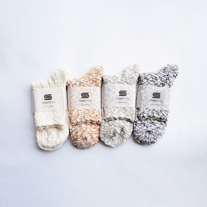 CONNECT/S LIGHT WEIGHT SLUB QUATER SOCKS