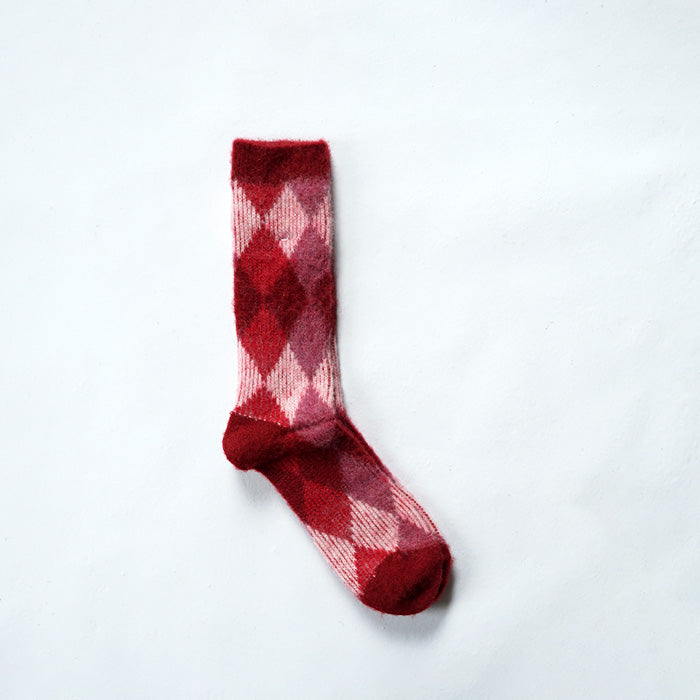 CONNECT/S NAPPING PILE DIA JACQUARD CREW SOCKS