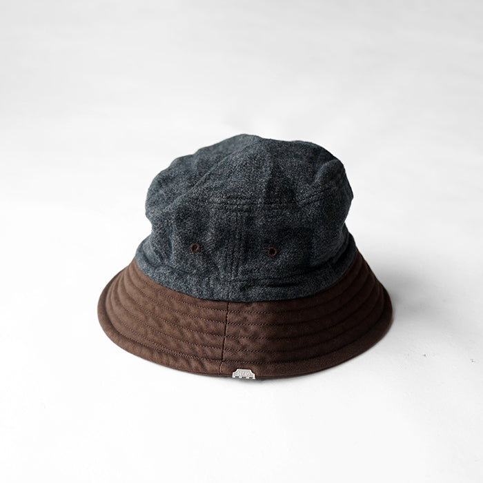 DECHO CHECK & MOLESKIN BUCKET HAT