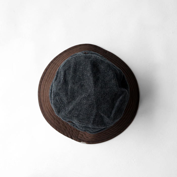 DECHO CHECK & MOLESKIN BUCKET HAT