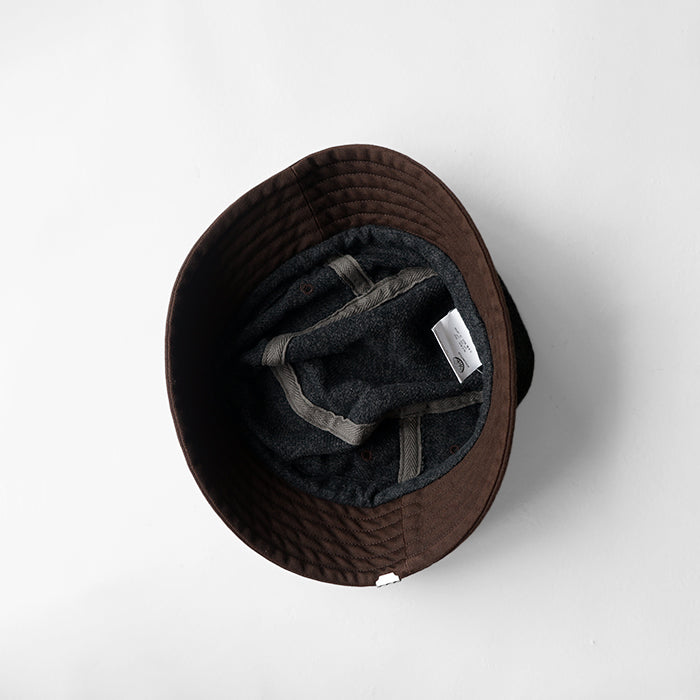 DECHO CHECK & MOLESKIN BUCKET HAT
