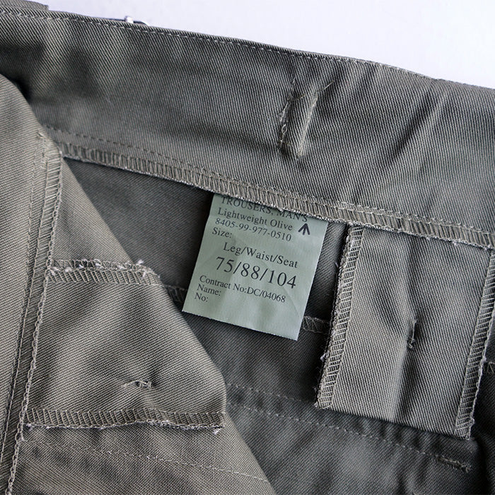 DEADSTOCK UK ARMY LIGHT WEIGHT BAKER PANTS