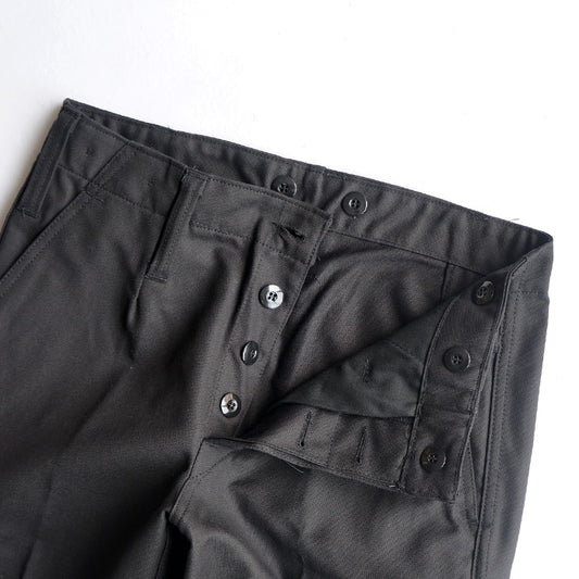 DEAD STOCK GERMAN ARMY MOLESKIN CARGO PANTS -BLACK
