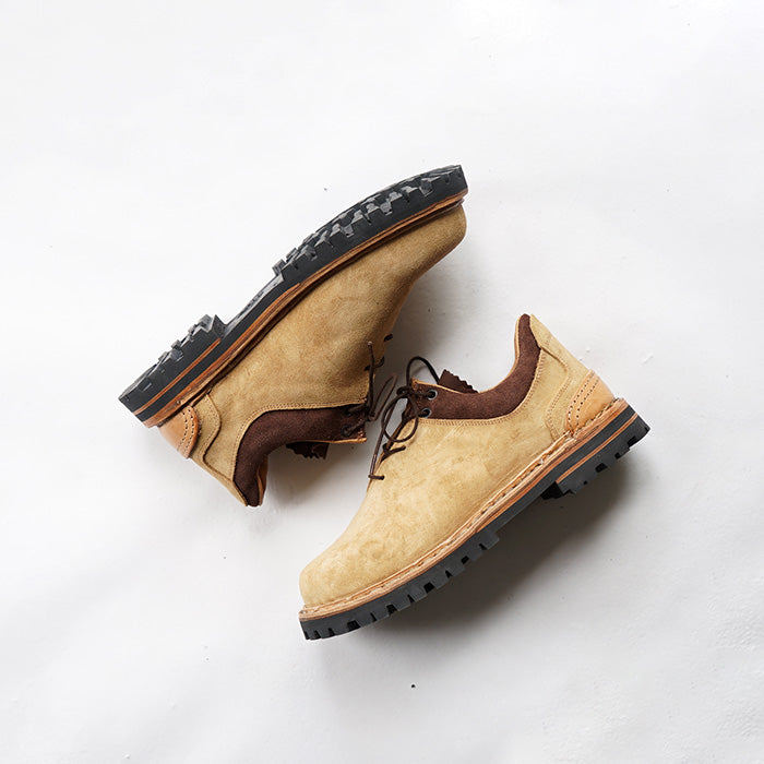 EL RESERO MOUNTAIN BOOTS -BEIGE SUEDE/RUG SOLE