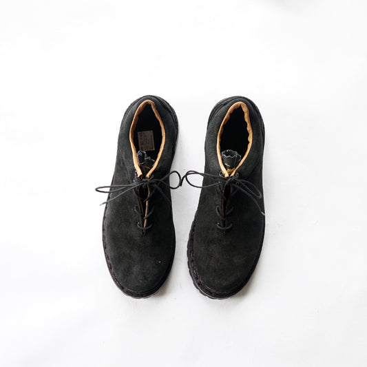 EL RESERO MOUNTAIN BOOTS -BLACK SUEDE/RUG SOLE