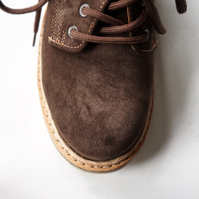 EL RESERO PLAIN TOE -BROWN SUEDE/CRAPE SOLE
