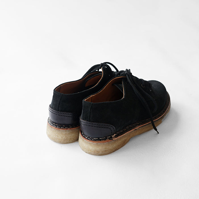 EL RESERO PLAIN TOE -BLACK SUEDE/CRAPE SOLE