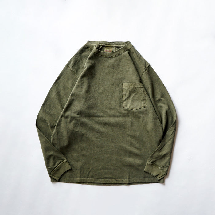 GOODWEAR L/S POCKET TEE PIGMENT DYE