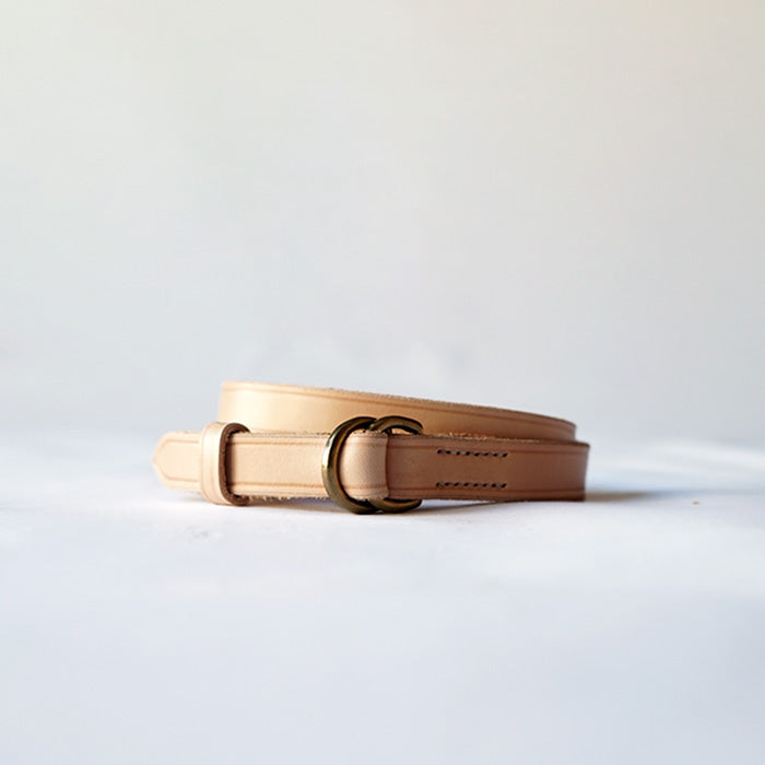 HERALDIC BELTS 3/4inch DOUBLE RING LEATHER BELT