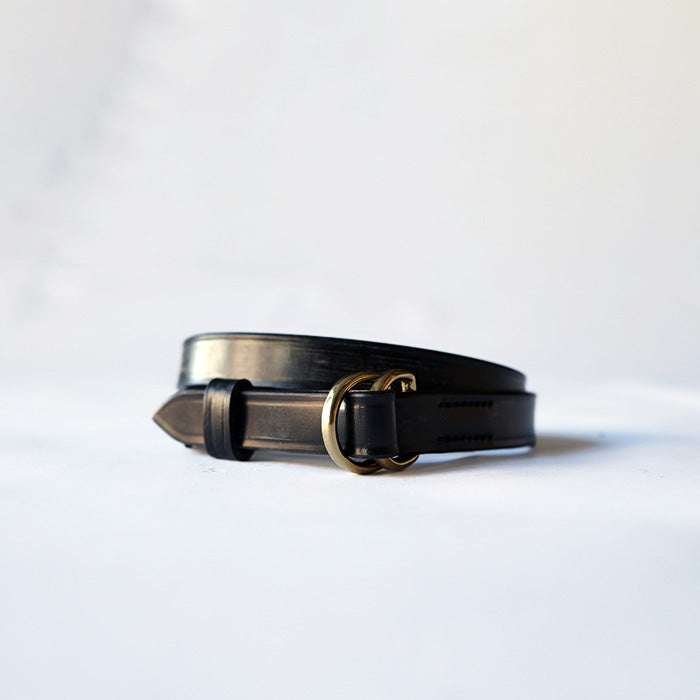 HERALDIC BELTS 3/4inch DOUBLE RING LEATHER BELT