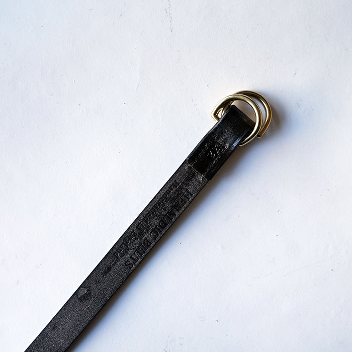 HERALDIC BELTS 3/4inch DOUBLE RING LEATHER BELT