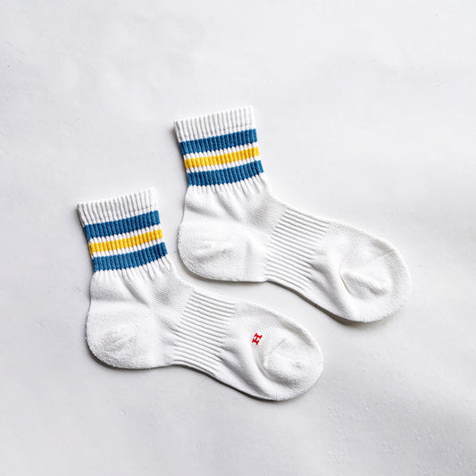 Healthknit 和紙配色3本ラインソックス