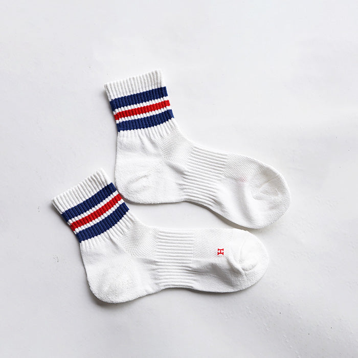 Healthknit 和紙配色3本ラインソックス