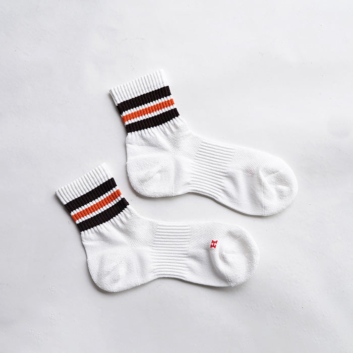 Healthknit 和紙配色3本ラインソックス