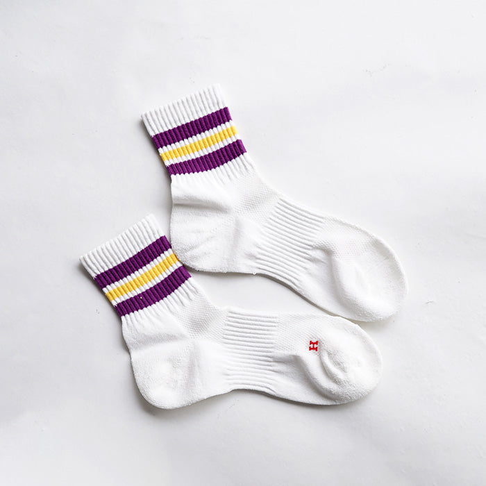 Healthknit 和紙配色3本ラインソックス