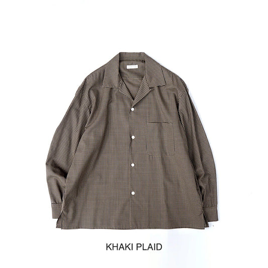 KAPTAIN SUNSHINE Summer Wool Open Collar Shirt