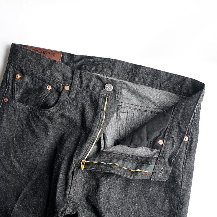 KAPTAIN SUNSHINE Skate Shoecut Denim Pants -BLACK