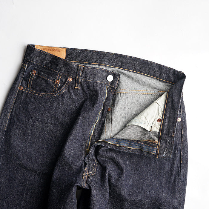 KAPTAIN SUNSHINE 5P Zipper Front Denim Pants - INDIGO