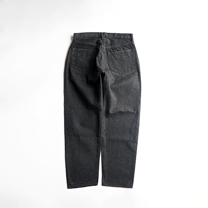 KAPTAIN SUNSHINE 5P Zipper Front Denim Pants - BLACK