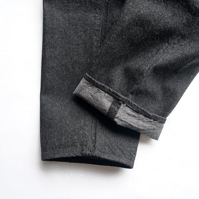KAPTAIN SUNSHINE 5P Zipper Front Denim Pants - BLACK