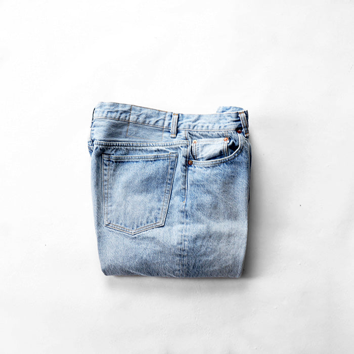 KAPTAIN SUNSHINE Skate Shoecut Denim Pants -INDIGO VINTAGE WASH